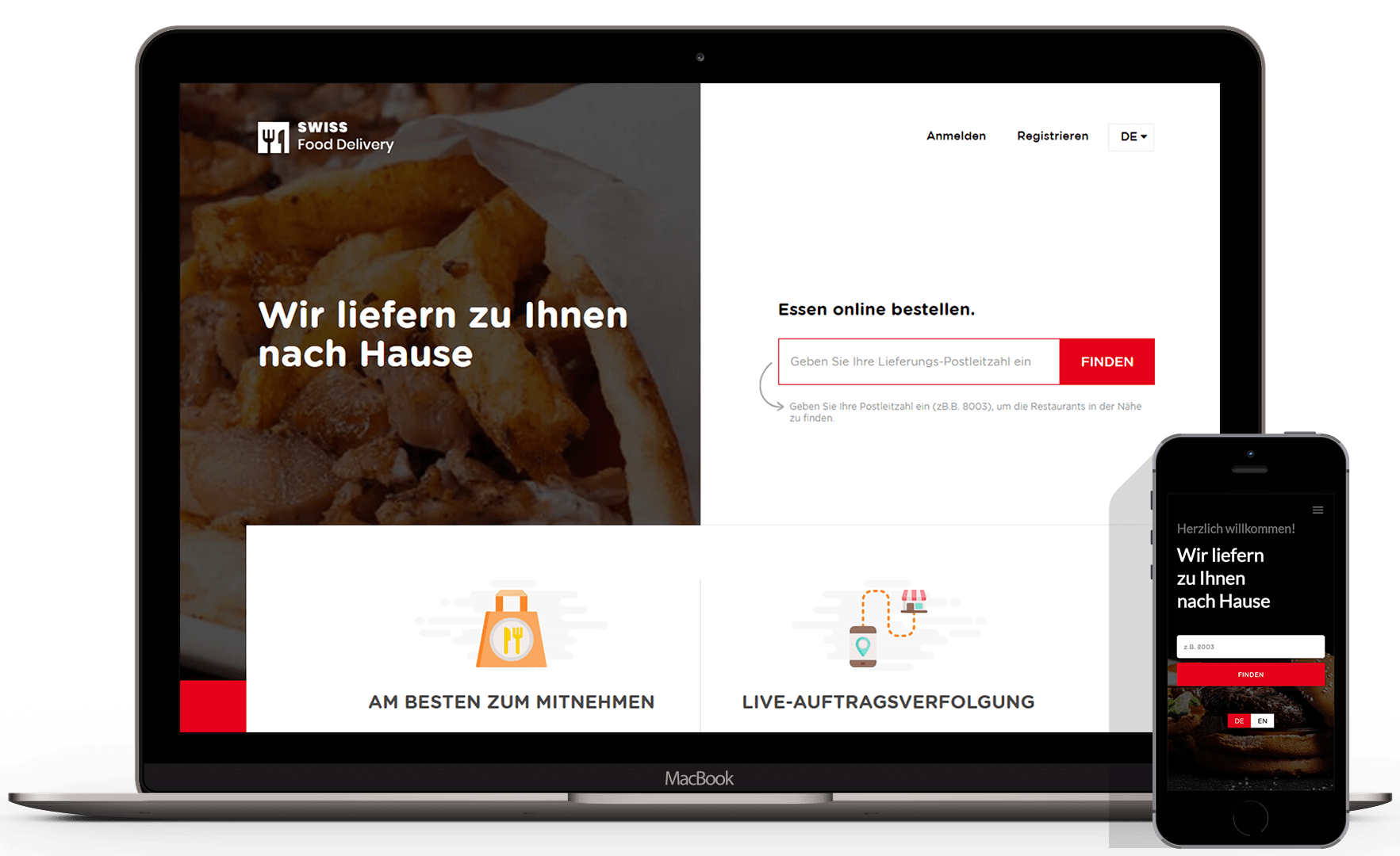 food delivery app, swiss